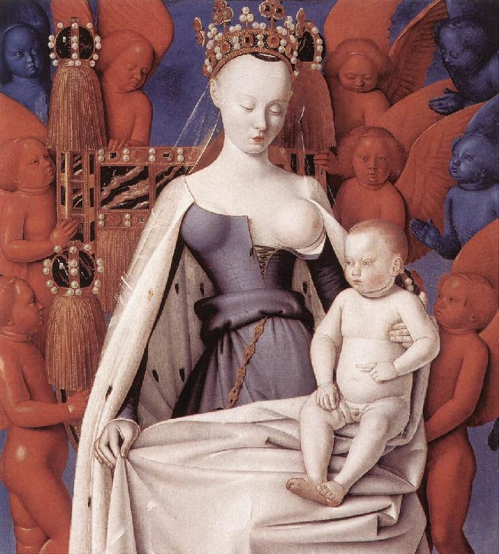 FOUQUET, Jean Virgin and Child Surrounded by Angels dfg